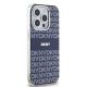 4. Etui DKNY IML Mono & Stripe MagSafe na iPhone 15 Pro - niebieskie