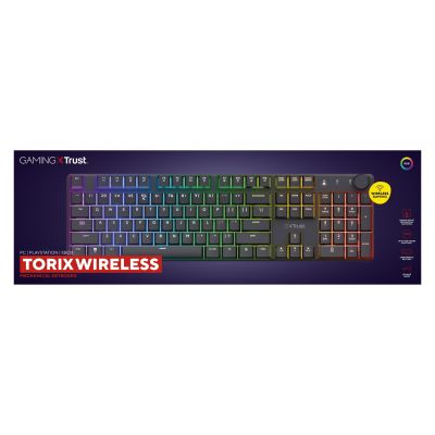 11. Klawiatura gamingowa Trust GXT 868 TORIX WIRELESS US
