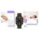 15. Smartwatch Gravity GT15-3 Czerwony Pasek Silikonowy + Czarna Bransoleta