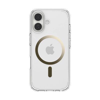 9. Etui Spigen Ultra Hybrid MagSafe na iPhone 17 - przezroczysto-złote