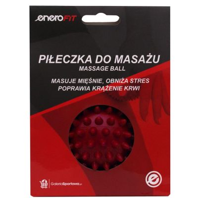 3. PIŁECZKA DO MASAŻU 7CM CZERWONA MEDIUM ENERO FIT