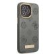 4. Etui Guess Peony Logo Plate MagSafe na iPhone 13 Pro / iPhone 13 - szare