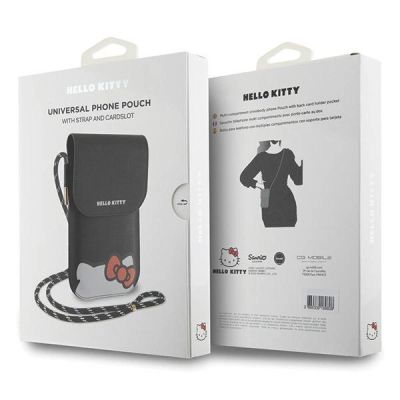6. Torebka Hello Kitty Leather Hiding Kitty Cord - czarna