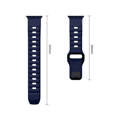 3. Pasek Tech-Protect Silicone Line na Apple Watch 44 / 45 / 46 / 49 mm - granatowy