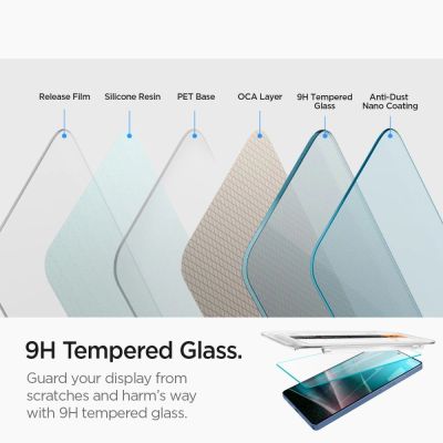 10. Szkło hartowane Spigen Glas.tR EZ FIT 2-pack na Samsung Galaxy S25 Ultra - przezroczyste