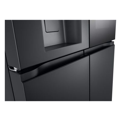6. Lodówka Side-By-Side LG GMG960EVJE Multi Door 179cm Essence Black Steel czarny mat Total NoFrost podajnik wody