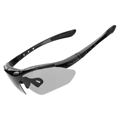6. Okulary rowerowe Rockbros 10143 fotochromowe UV400 - czarne