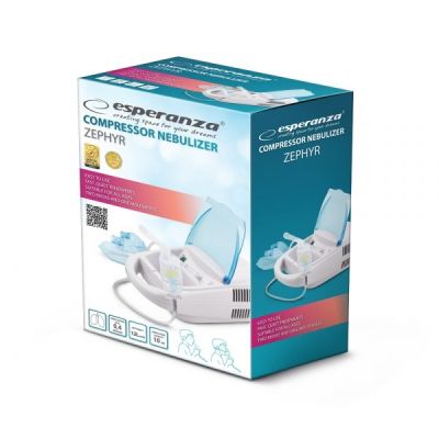 3. Inhalator kompresorowy Esperanza ZEPHYR ECN002 (kolor biały, kolor błękitny)
