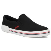 Półbuty męskie trampki slip on czarne Filippo MTN7792