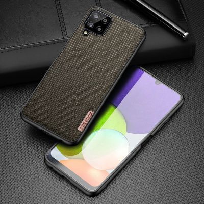 2. Dux Ducis Fino etui pokrowiec pokryty nylonowym materiałem Samsung Galaxy A22 4G zielony