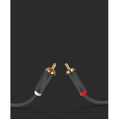 19. Kabel Ugreen AV104 10518 audio 2RCA (męski) / 2RCA (męski) 2m - szary