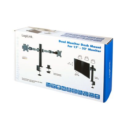 8. LogiLink BP0106 uchwyt / stojak do monitorów 81,3 cm (32") Biurko Czarny
