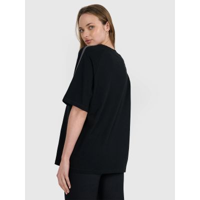 2. T-shirt oversize z nadrukiem damski  4F 4FRSS25TTSHF2791-20S