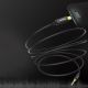 10. Baseus kabel audio stereo przejściówka AUX 3,5 mm mini jack - USB Typ C do telefonu tabletu 120cm czarny (CAM01-01)
