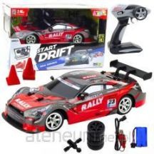 Samochód Wyścigowy Auto Do Driftu RC Czerwono Czarny 30km/h 1:16