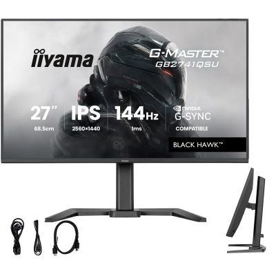 3. MONITOR IIYAMA LED IPS 27" GB2741QSU-B1 Black Hawk 144Hz