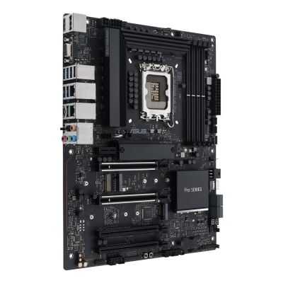 4. Płyta ASUS Pro WS W680-ACE W680 (LGA 1700) ATX motherboard, 2x PCIe 5.0, 3x PCIe 4.0, 3x PCIe 4.0 M.2 slots, 2x USB 3.2 Gen 2, 4x USB 3.2 Gen 1, 2x USB 2.0, 2x 2.5 Gb Ethernet,  1x SlimSAS, 4x SATA , HDMI, DisplayPort and VGA