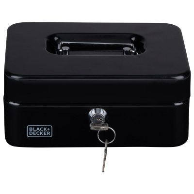 20. KASETKA METALOWA NA PIENIĄDZE DOKUMENTY 20x8,5x16 CM BLACK + DECKER