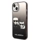 2. Etui Karl Lagerfeld Gradient Ikonik Karl&Choupette na iPhone 14 - czarne
