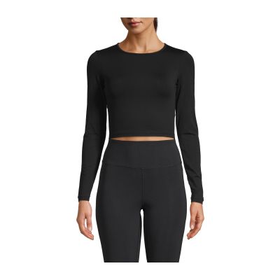 6. Koszulka CASALL Crop Long Sleeve czarny