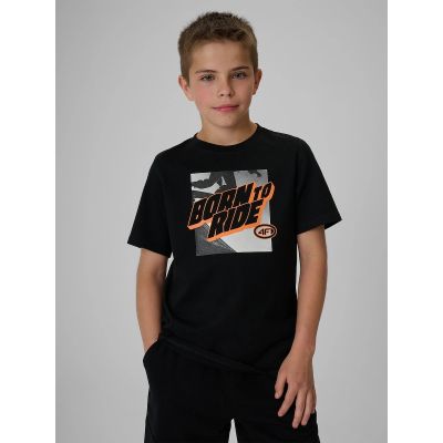 T-shirt bawełniany chłopięcy 4F 4FJRSS26TTSHM4170-20S
