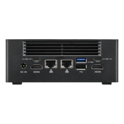 9. Shuttle Nano PC NT10H5, Intel Core Ultra 5 125H, grafika Intel Arc, 2xHDMI, 2xUSB 4.0 (DP), 2x2.5Gbit LAN, w tym VESA 24/7 praca stała, 1L PC, Mini PC barebone, Intel SoC, DDR5-SDRAM, PCI Express, 120 W