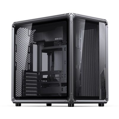44. Jonsbo X400 PC-Gehäuse, Midi-Tower, ATX, Tempered Glass - grau