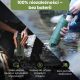 8. Extralink PURISOO+ BUTELKA Z SYSTEMEM FILTRUJACYM Z POMPKA 400ML FILTR UF + ACF Butelka filtrująca wodę 0,4 l Zielony, Oliwkowy
