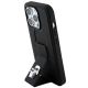 8. Etui Karl Lagerfeld Gripstand Saffiano Karl&Choupette Pins na iPhone 14 Pro - czarne