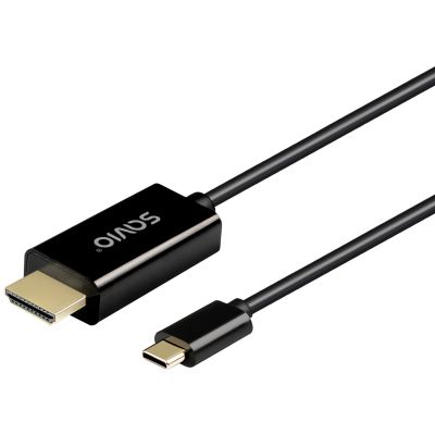2. SAVIO KABEL USB-C DO HDMI 30HZ 1M PLASTIK CL-190