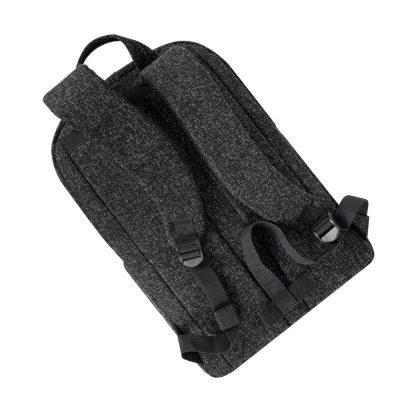 21. Plecak na laptop 15,6", RIVACASE Anvik, 15L, czarny, z materiału wodoodpornego, kieszenie na tablet 10,5", smartfon, dokumenty, akcesoria, butelkę