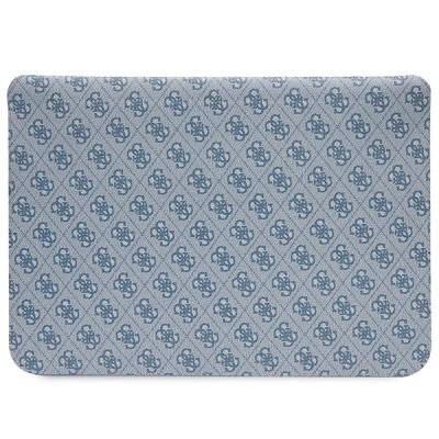 3. Pokrowiec Guess 4G Printed Stripes na laptopa 14" - niebieski