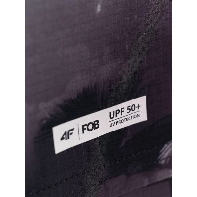 7. Spodenki plażowe boardshorty z filtrem UPF50+ męskie 4F 4FRSS26UBDSM267-90A