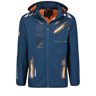 Kurtka softshell męska Geographical Norway ROYAUTE NAVY -ORANGE DB MEN 068 NAVY / ORANGE (WY8028H/GN-MARINE / ORANGE)