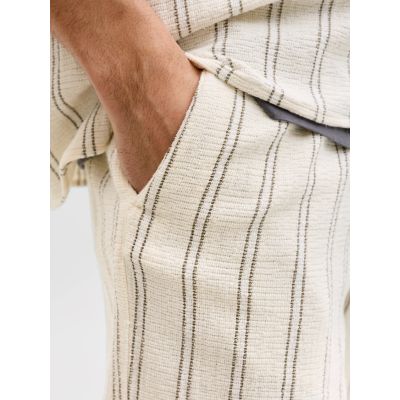4. Jack&Jones męskie szorty paski JPSTJAIDEN COBA STRIPE JOG SHORTS REG SN 12274413  Antique White Stripes