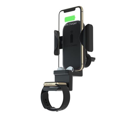 2. Terratec ChargeAir All Car Uchwyt aktywny Telefon komórkowy/Smartfon, Smartwatch Czarny