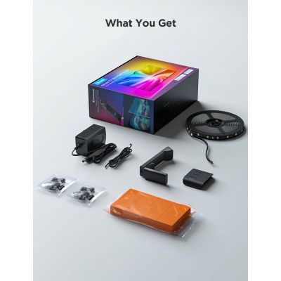 4. Govee H6099 TV Backlight 3 Lite | Podświetlenie LED | dla TV 55-65 cali, RGBICW, Wi-Fi+Bluetooth