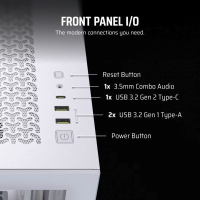 7. Obudowa Corsair 3500X RSR ARGB Tempered Glass Mid-Tower, White