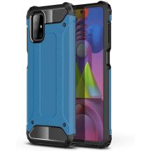 Hybrid Armor pancerne hybrydowe etui pokrowiec Samsung Galaxy M51 niebieski