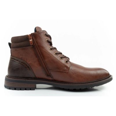 4. Wrangler George  buty męskie sztyblety trzewiki eleganckie modne brązowe