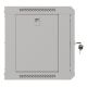 19. Szafa instalacyjna rack wisząca 19" 6U 540x350 szara drzwi przeszklone Lanberg (Flat Pack)