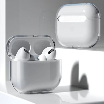 4. Etui do AirPods 2 / AirPods 1 sztywny mocny pokrowiec na słuchawki przezroczysty (case A)
