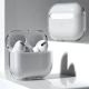 4. Etui do AirPods 2 / AirPods 1 sztywny mocny pokrowiec na słuchawki przezroczysty (case A)