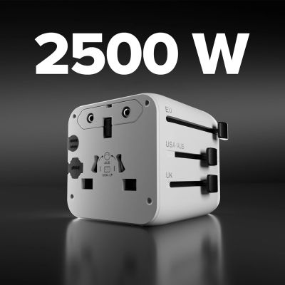 3. Adapter podróżny SBS TEADAPTUNI uniwersalny - biały