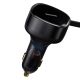 2. Ładowarka samochodowa 2w1 33W 2x USB C (męskie) Baseus Enjoyment - czarna