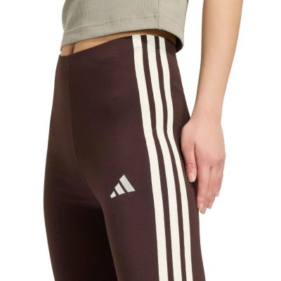 4. Legginsy damskie adidas Essentials 3-Stripes brązowe KS6286