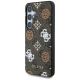 2. Etui Guess 4G Printed Colored Peony Pattern MagSafe do Samsung Galaxy S25 brązowy