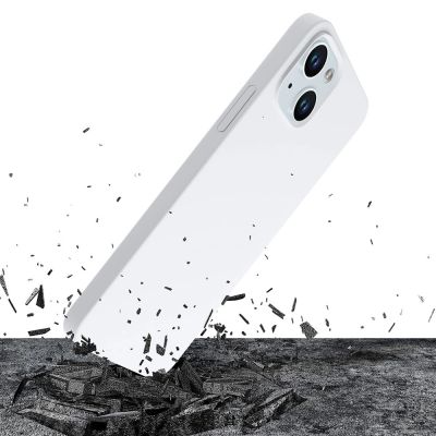3. Etui 3mk Hardy Silicone MagCase na iPhone 15 - biało-srebrne
