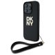Etui DKNY Wrist Strap Stock Logo na iPhone 16 Pro Max - czarne
