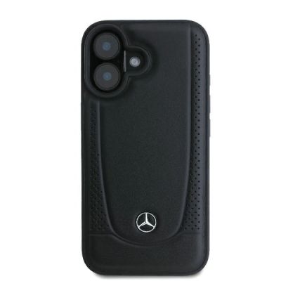 3. Etui Mercedes Leather Urban na iPhone 16 - czarne